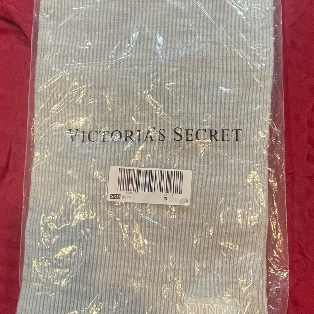 Victoria's Secret Pink Ribbed Scarf